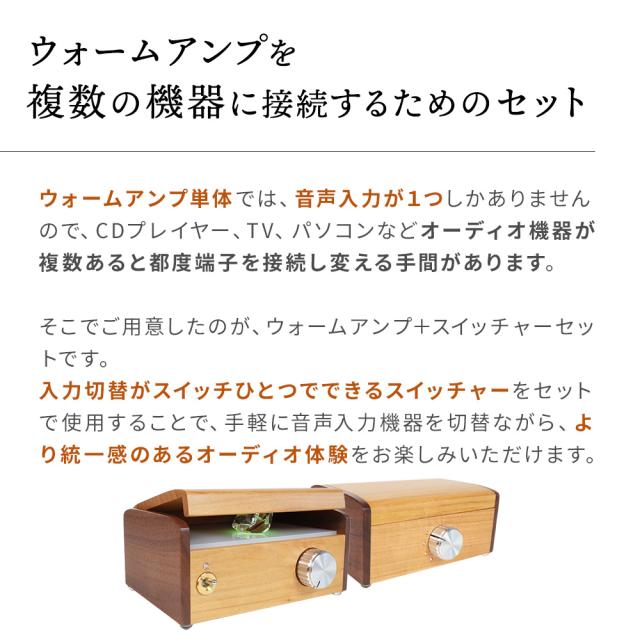 エムズシステム 波動スピーカー 専用 ウォームアンプ+スイッチャーの 