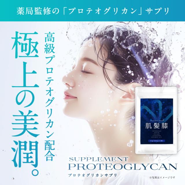 プロテオグリカン【国内製造】『肌髪膝 31粒 6個セット』　国内製造 関節痛 プロテオグリカンコラーゲン エラスチン_1