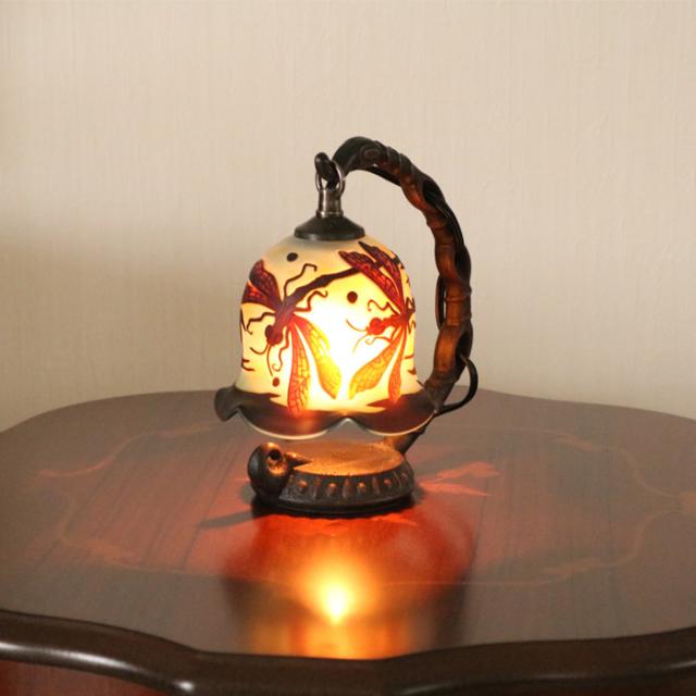 ミニガレランプ 蜻蛉 レリーフランプ トンボ アンティーク テーブルランプ ガレ風 照明 カメオ彫り アールヌーボー ジャポニズムの通販はau Pay マーケット 輸入家具のインテリア北欧
