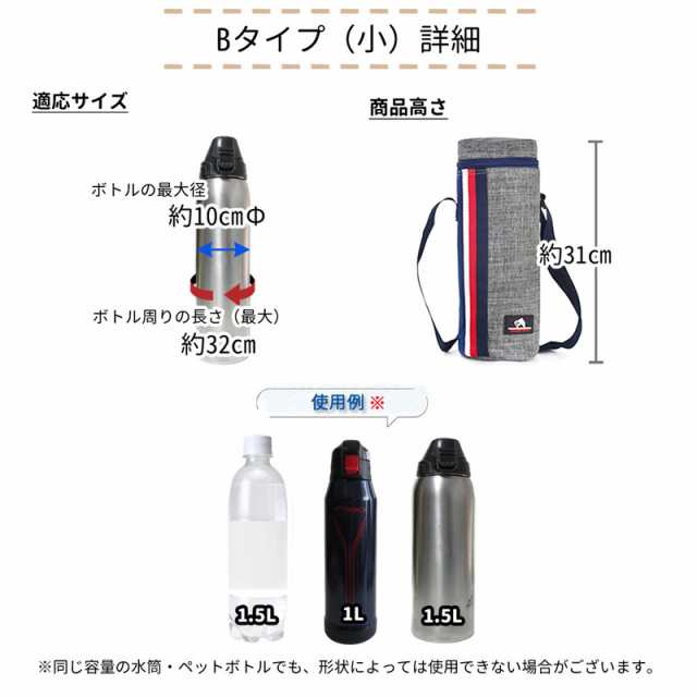 送料無料 1500円 水筒カバー 保冷 保温 ペットボトル 2L 1.5L 1L