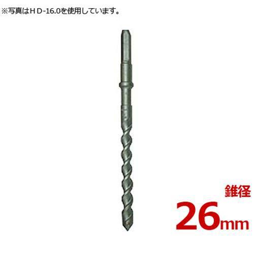 六角超硬ドリル HD-26.0 (錐径26mm/全長280mm)
