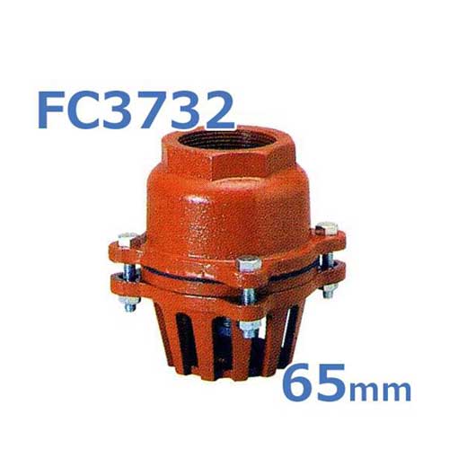 鋳鉄製スプリング式フートバルブ FC3732 65mm ネジコミ型