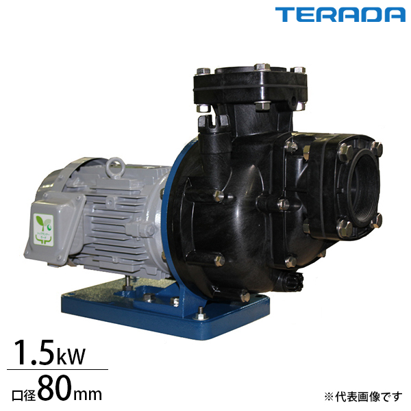 寺田ポンプ 樹脂製自吸式ポンプ CMP6-51.5R (200V/1.5kw /口径80A)