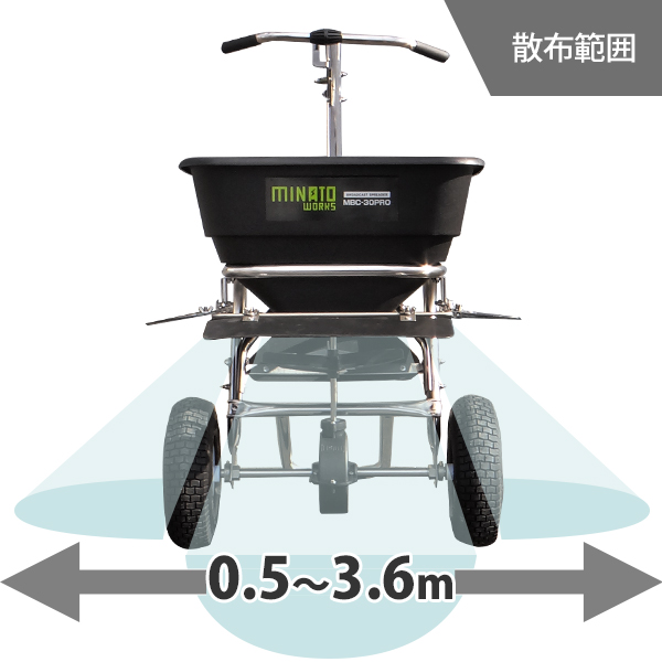 ミナト 肥料散布機 手押し式 ブロキャス・プロ30 MBC-30PRO