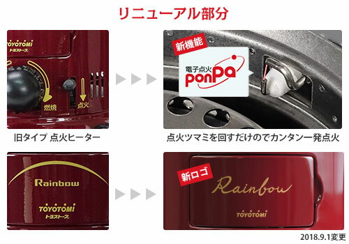 トヨトミ 対流形 石油ストーブ RB-250(R) マルーンレッド/別注カラー