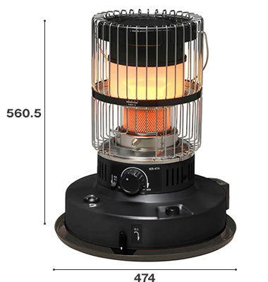 トヨトミ 石油ストーブ KR-47A(B)＋M.O.L ストーブガード M MOL-X402