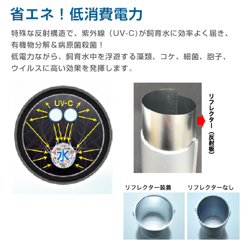 エーハイム リーフレックスUV殺菌灯 500 (適合水量300〜500L