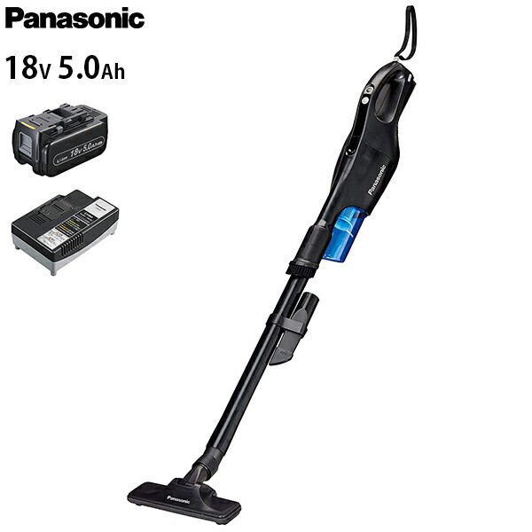 パナソニック 工事用 充電サイクロン式 クリーナー 18V 5.0Ah 電池セット 黒 EZ37A5LJ1G-Bの通販は