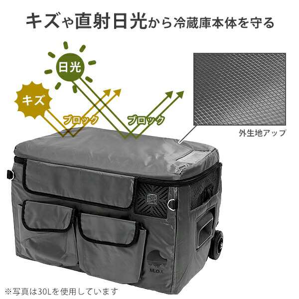 M.O.L ポータブル冷蔵庫＆冷凍庫 MOL-FL401＋バッテリー＋保冷バッグ