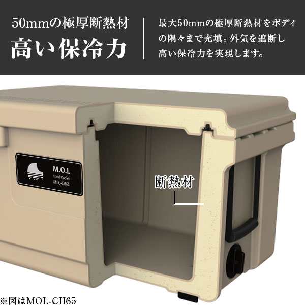 M.O.L 高耐久型ハードクーラーボックス S MOL-CH20 (約19L)の通販はau