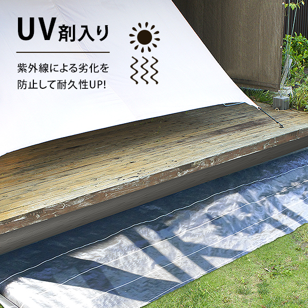 高密度135G 防草シート ロール式 1m×100m ブラック (抗菌剤＋UV