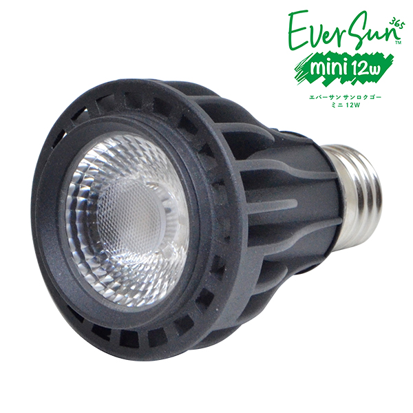PLAAREA 植物育成 LEDライト EverSun 365 mini 12W ブラックの