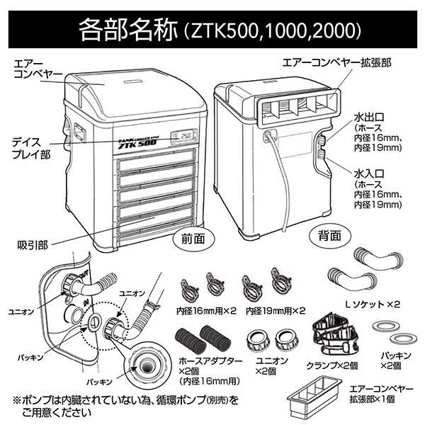 ゼンスイ 水槽用クーラー ZTK-1000 (冷却水量1000L以下/淡水