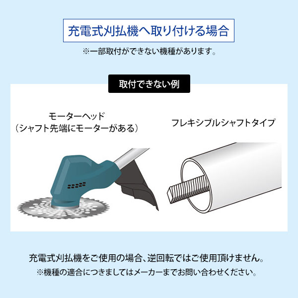 ニシガキ 刈払機 装着用 T型バリカン 500 N-855の通販はau PAY