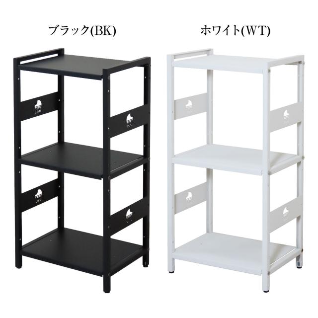 M.O.L 日本製 1.6mm極厚鉄板 アイアンシェルフ 3段／幅42cm／奥行30cm