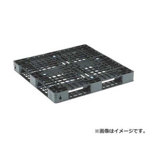 サンコー プラスチックパレット D4ー1111ー11 黒 SKD4111111BK [r21][s9-820]