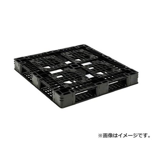 プラスチックパレット D4ー1111ー8 黒 SKD411118BK [r21][s9-820]の通販は 7,482円