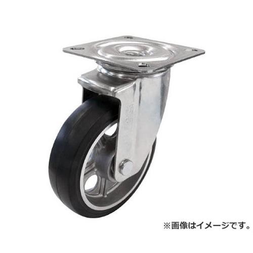 ユーエイ 新型プレスキャスター自在車 200径アルミホイルゴム車輪 PMS200AW [r20][s9-020]の通販は