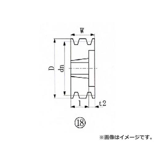 EVN ブッシングプーリー SPA 180mm 溝数3 SPA1803 [r20][s9-030] 10,430円