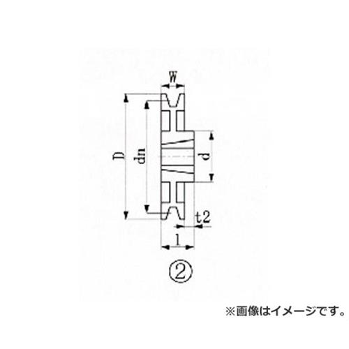 EVN ブッシングプーリー SPZ 250mm 溝数1 SPZ2501 [r20][s9-020]