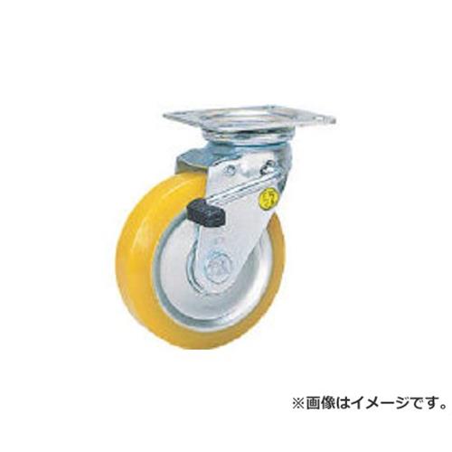 シシク 静電気帯電防止キャスター 自在ストッパー付 150径 ウレタン車輪 EUWJB150 [r20][s9-020]