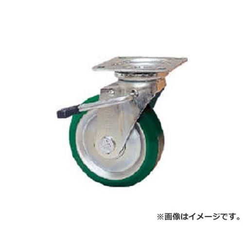 スタンダードプレスキャスター ウレタン車輪 自在ストッパー付 200径 UWJB200 [r20][s9-020]の通販は 7,138円