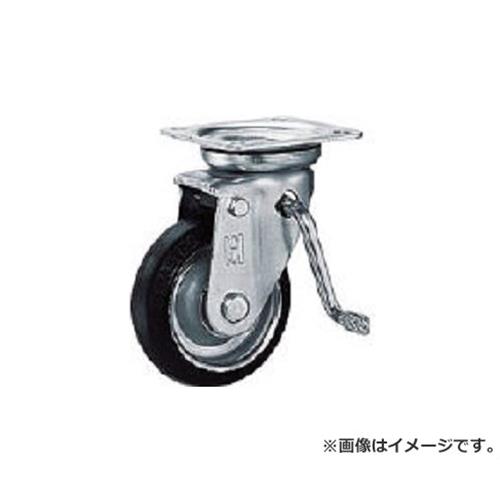 OH プレスキャスター 自在ブレーキ付 ゴム車 200mm OHJB200 [r20][s9-020]の通販は 5,380円