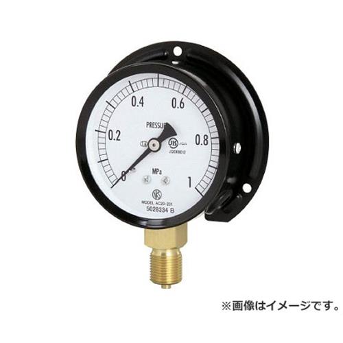 平平凡凡たる形剪断応力計 B枠立形・φ75・G3/8B・0.0〜4.00Mpa [r20][s9-020]
