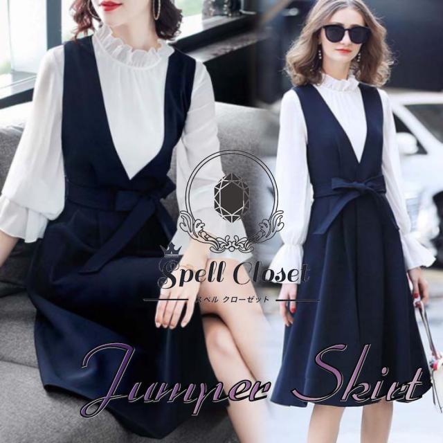 セットアップ シフォンブラウス サロペット ワンピース ジャンパースカート レディース 春新作の通販はau Pay マーケット Spell Closet スペクロ