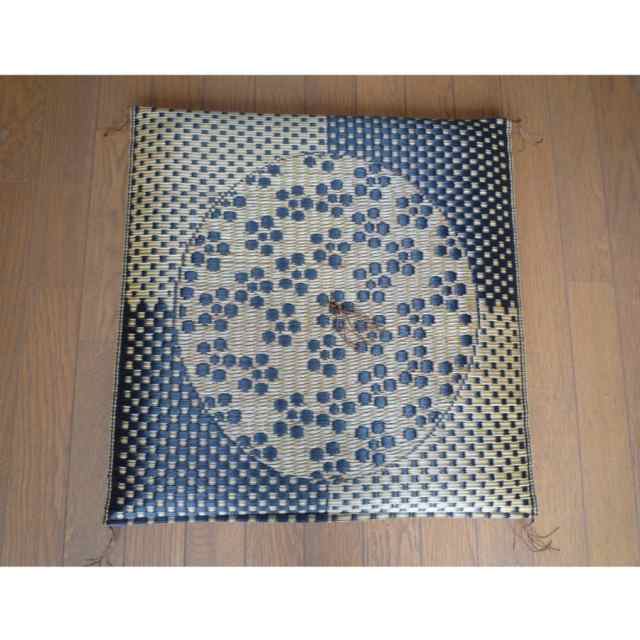 備中染めい草座布団5枚セット 純国産/日本製 正方形 約55cm×55cm 花月（かげつ）