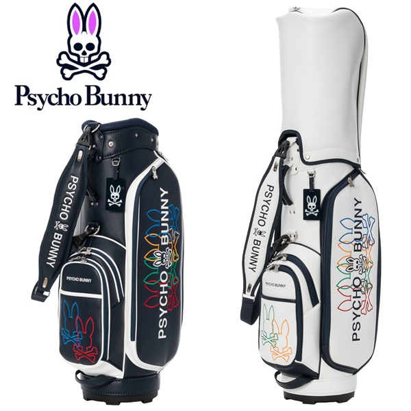 サイコバニー ゴルフ キャディバッグ カートキャディバッグ LOGOART Psycho Bunny PBMG6AC5