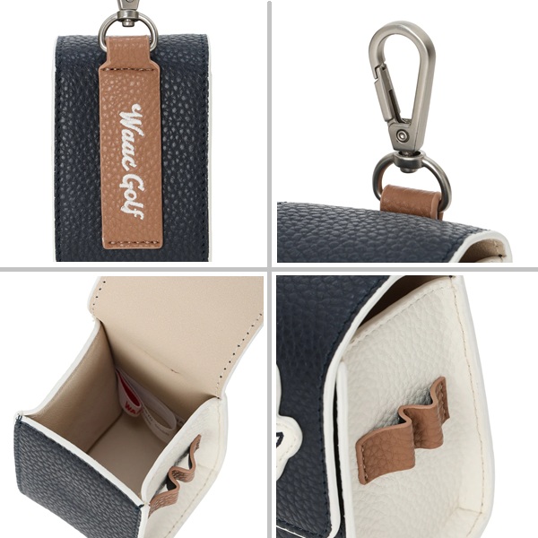 ワック ゴルフ ボールケース UNISEX Grainy Synthetic Leather ボールポーチ 2026年発売 WAAC 072262870_6