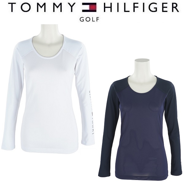 トミーヒルフィガー ゴルフ レディース Uネックインナーシャツ TOMMY HILFIGER GOLF THLA384 2023年秋冬モデルの通販は 8,415円