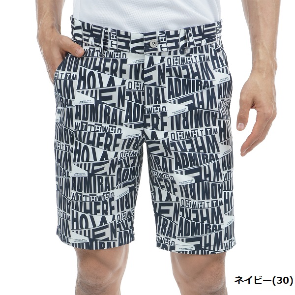 アドミラル ゴルフ メンズ コンパスモチーフ ストレッチショートパンツ