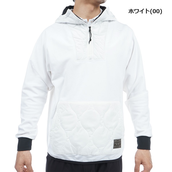 トミーヒルフィガー ゴルフ メンズハイブリッド ハーフジップフーディー TOMMY HILFIGER GOLF THMA368 2023年秋冬モデル_1