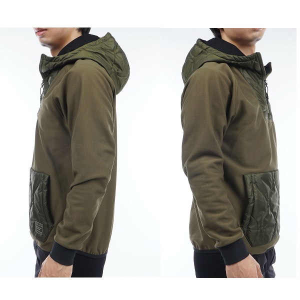 トミーヒルフィガー ゴルフ メンズハイブリッド ハーフジップフーディー TOMMY HILFIGER GOLF THMA368 2023年秋冬モデル_7