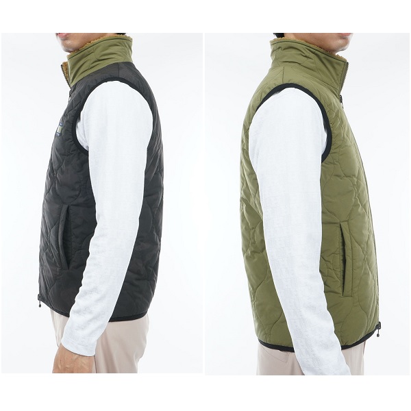 トミーヒルフィガー ゴルフ メンズ リバーシブル パデッドベスト TOMMY HILFIGER GOLF THMA369 2023年秋冬モデル_9