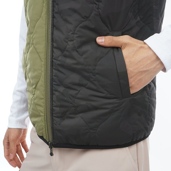 トミーヒルフィガー ゴルフ メンズ リバーシブル パデッドベスト TOMMY HILFIGER GOLF THMA369 2023年秋冬モデル_10