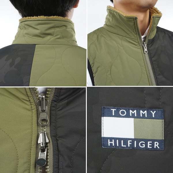 トミーヒルフィガー ゴルフ メンズ リバーシブル パデッドベスト TOMMY HILFIGER GOLF THMA369 2023年秋冬モデル_11