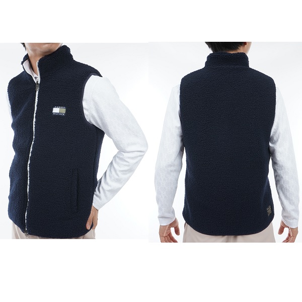 新品未使用】トミー ゴルフ メンズ フリースベスト (THMA369)