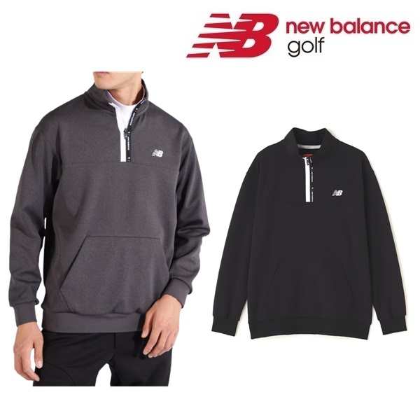 ニューバランス ゴルフ メンズ ストレッチ スウェット ハーフジップ プルオーバー New Balance Golf 012-4262003 2024年秋冬モデル