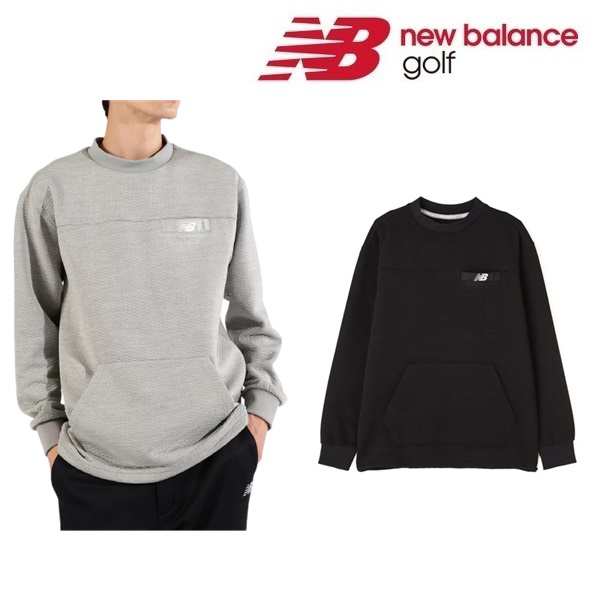 ニューバランス ゴルフ メンズ 光吸収発熱 ロゴキルト クルーネック プルオーバー New Balance Golf 012-4262004 2024年秋冬モデル