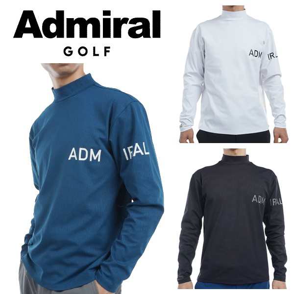 アドミラル ゴルフ メンズ ロゴエンボスストレッチ ロングスリーブ モックネックシャツ ADMIRAL GOLF ADMA463 2024年秋冬モデル