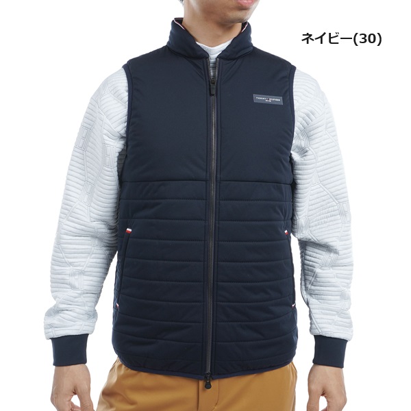 トミーヒルフィガー ゴルフ メンズ 圧着キルト中綿 ベスト TOMMY HILFIGER GOLF THMA467 2024年秋冬モデル_3