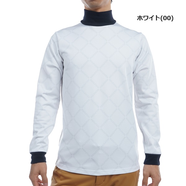 トミーヒルフィガー ゴルフ メンズ ダイヤロゴプリント 長袖ハイネック