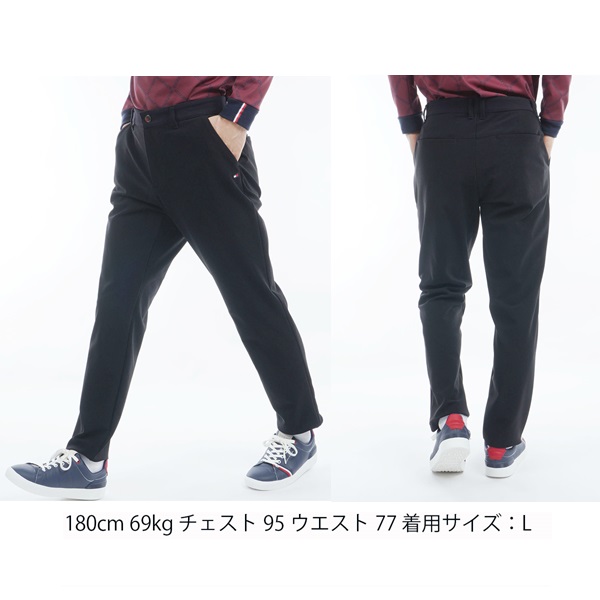 トミーヒルフィガー ゴルフ メンズ ストレッチ リラックステーパードパンツ TOMMY HILFIGER GOLF THMA484 2024年秋冬モデル_2