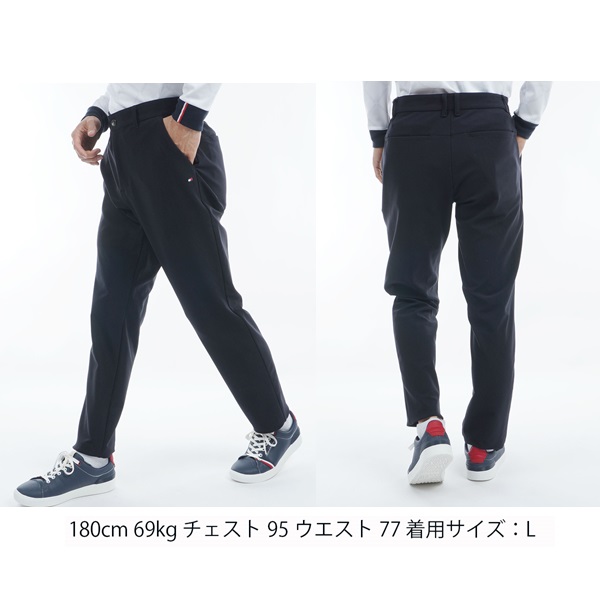 トミーヒルフィガー ゴルフ メンズ ストレッチ リラックステーパードパンツ TOMMY HILFIGER GOLF THMA484 2024年秋冬モデル_4