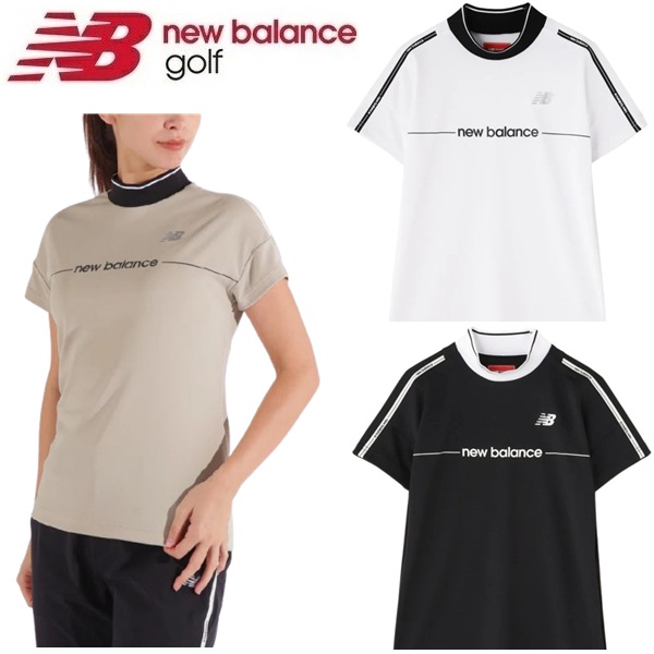 ニューバランス ゴルフ レディース 接触冷感 UVカット 半袖 モック