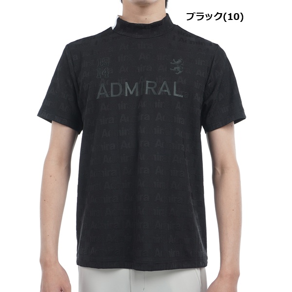 アドミラル ゴルフ メンズ ストライプジャガード モックネックシャツ ADMIRAL GOLF ADMA501 2025年春夏モデル_3