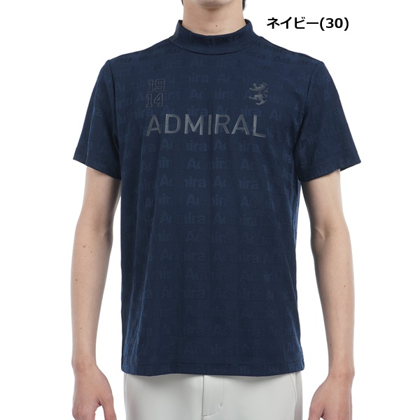 アドミラル ゴルフ メンズ ストライプジャガード モックネックシャツ ADMIRAL GOLF ADMA501 2025年春夏モデル_5